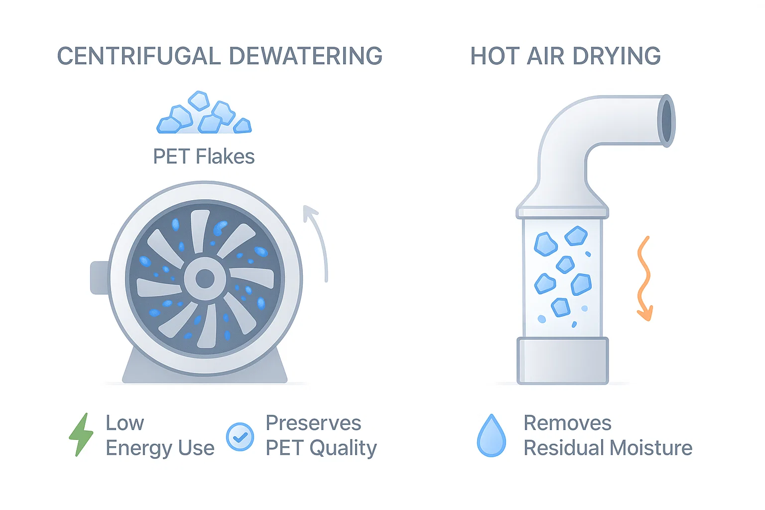 Advanced Dehydration Technology in PET Bottle Washing Lines