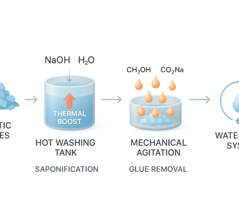 How High-Temperature Alkaline Water Removes Stubborn Stains in PET Bottle Recycling