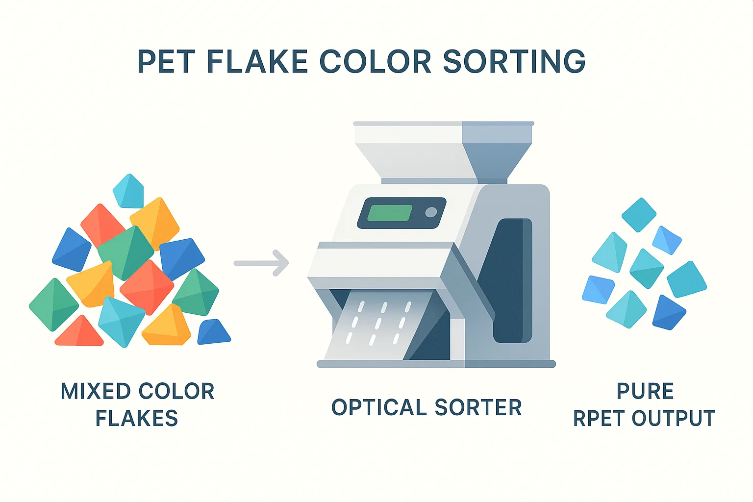 The Clear Advantage: Why Color Sorting is Vital for PET Flake Quality