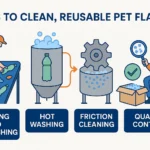 STEPS TO CLEAN, REUSABLE PET FLAKES