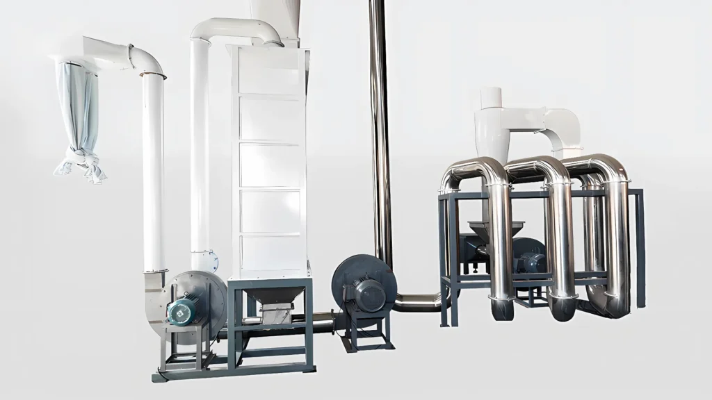 Pipe Drying System for Plastic Film Recycling